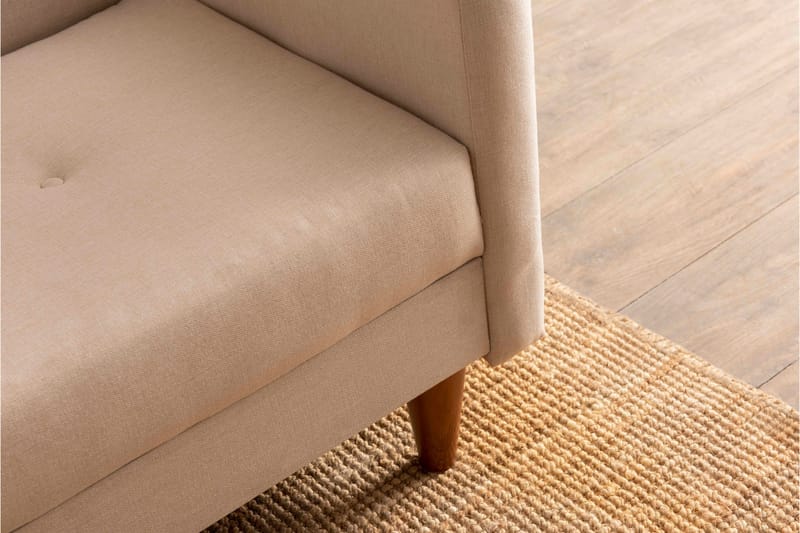 Sovesofa Hiko - Cream - Møbler - Sofaer - Sovesofaer - 3 seters sovesofa