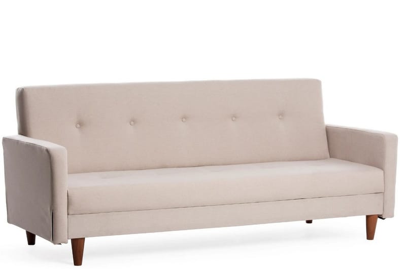 Sovesofa Hiko - Cream - Møbler - Sofaer - Sovesofaer - 3 seters sovesofa