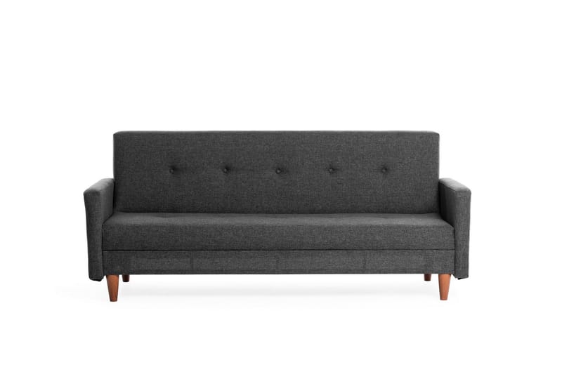 Sovesofa Hiko - Mørkegrå - Møbler - Sofaer - Sovesofaer - 3 seters sovesofa