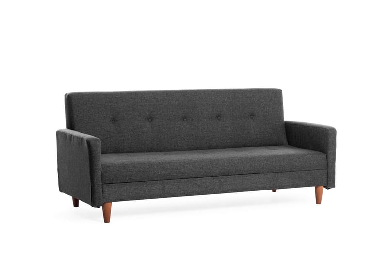 Sovesofa Hiko - Mørkegrå - Møbler - Sofaer - Sovesofaer - 3 seters sovesofa