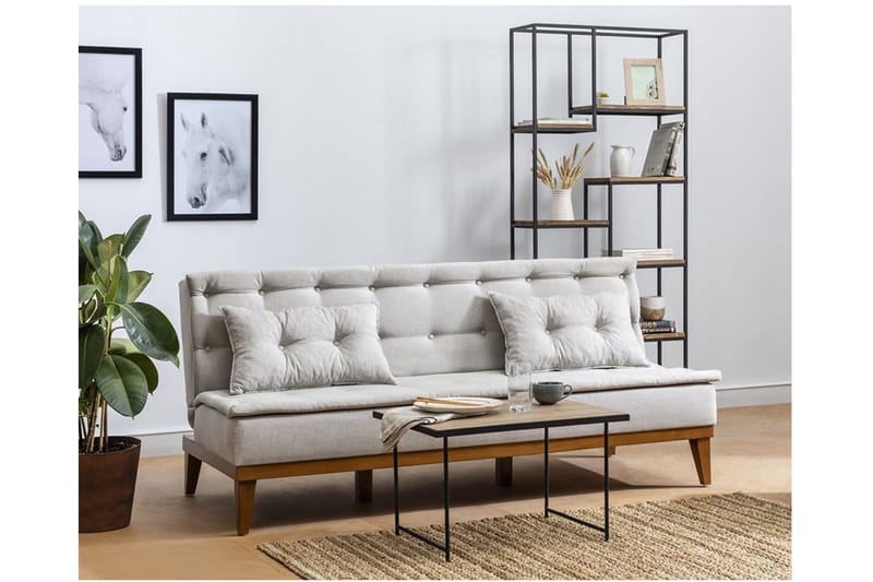 Sovesofa Jagoda 3-seter - Beige - Møbler - Sofaer - Sovesofaer - 3 seters sovesofa