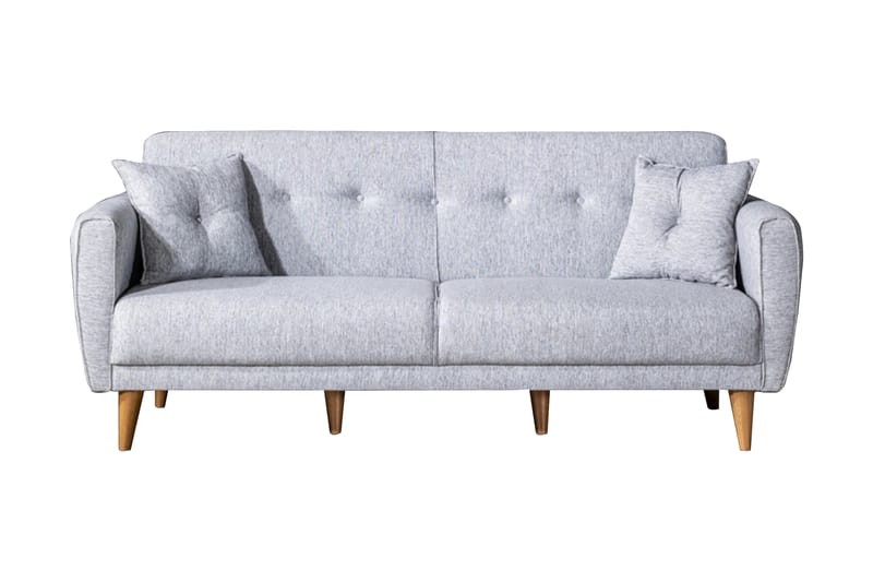 Sovesofa Kajla 3-seter - Grå - Møbler - Sofaer - Sovesofaer - 3 seters sovesofa