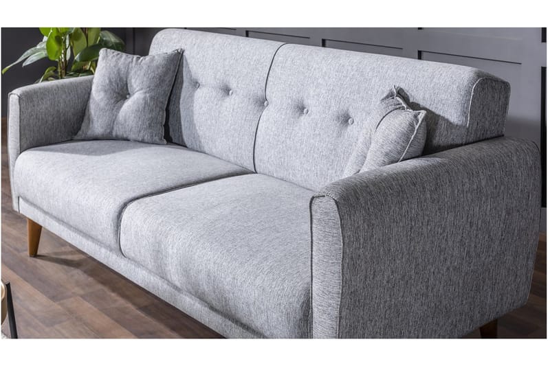 Sovesofa Kajla 3-seter - Grå - Møbler - Sofaer - Sovesofaer - 3 seters sovesofa