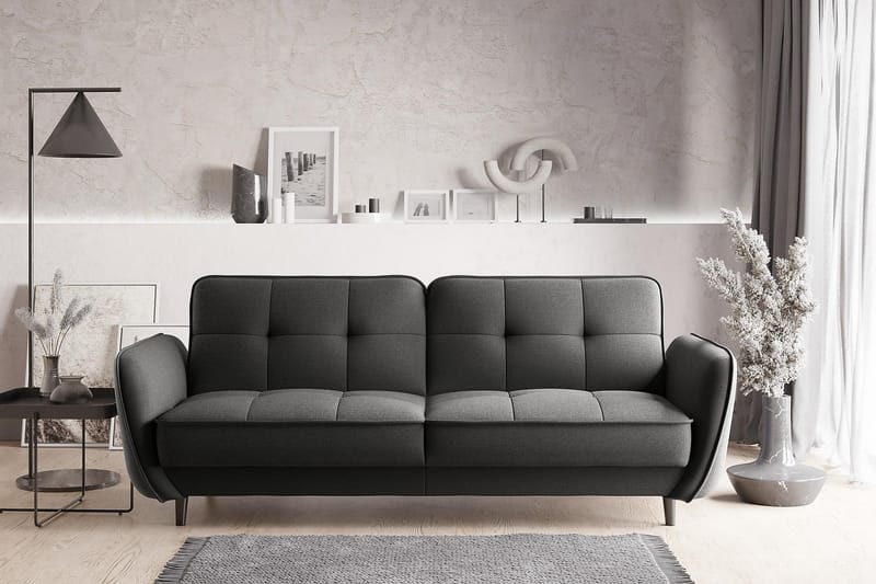 Sovesofa Kaval 3-seters - Mørkegrå - Møbler - Sofaer - Sovesofaer - 3 seters sovesofa