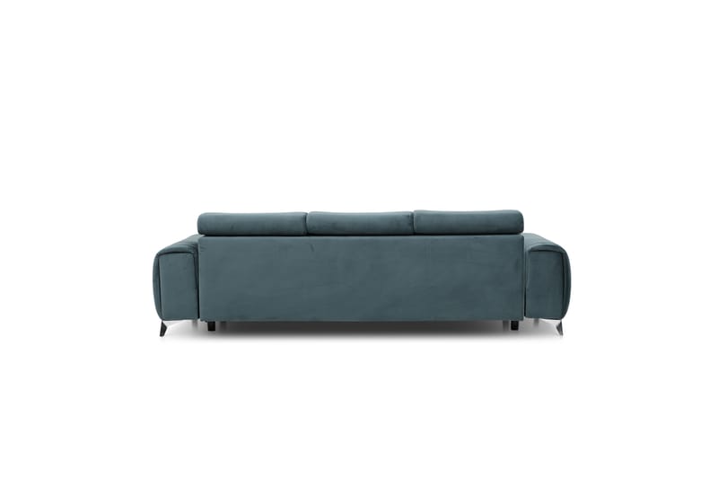 Sovesofa Laucha 3-seter - Blå - Møbler - Sofaer - Sovesofaer - 3 seters sovesofa