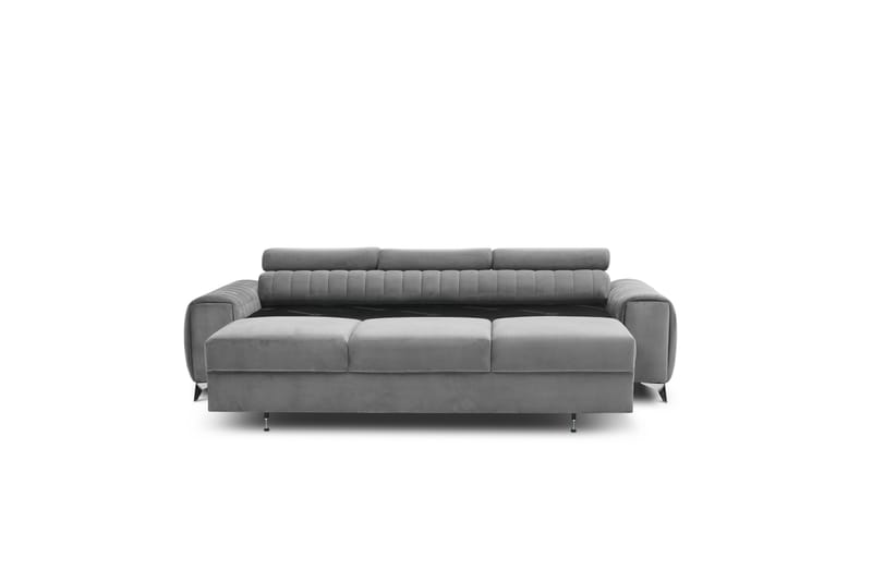 Sovesofa Laucha 3-seter - Grå - Møbler - Sofaer - Sovesofaer - 3 seters sovesofa