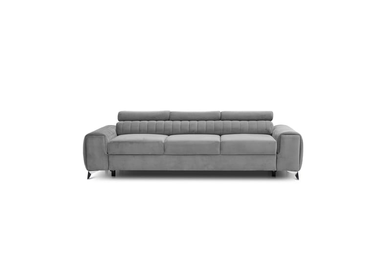 Sovesofa Laucha 3-seter - Grå - Møbler - Sofaer - Sovesofaer - 3 seters sovesofa