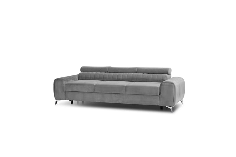 Sovesofa Laucha 3-seter - Grå - Møbler - Sofaer - Sovesofaer - 3 seters sovesofa