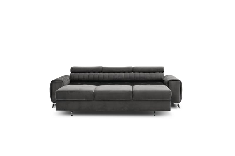 Sovesofa Laucha 3-seter - Grå - Møbler - Sofaer - Sovesofaer - 3 seters sovesofa