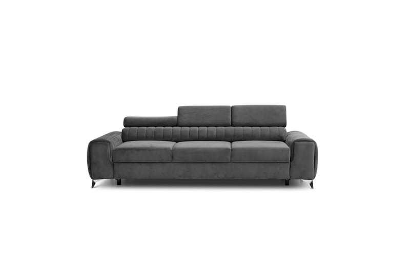 Sovesofa Laucha 3-seter - Grå - Møbler - Sofaer - Sovesofaer - 3 seters sovesofa