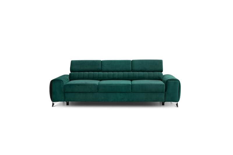 Sovesofa Laucha 3-seter - Grønn - Møbler - Sofaer - Sovesofaer - 3 seters sovesofa