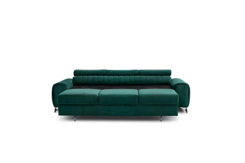 Sovesofa Laucha 3-seter - Grønn - Møbler - Sofaer - Sovesofaer - 3 seters sovesofa