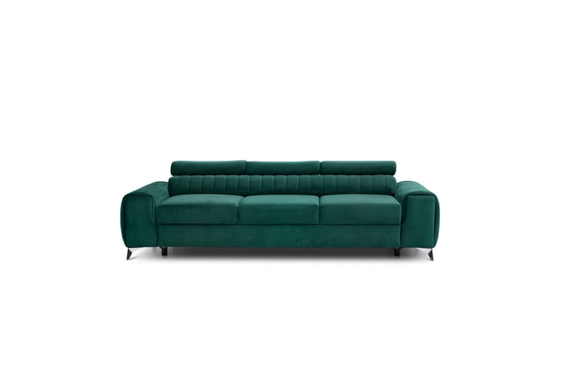 Sovesofa Laucha 3-seter - Grønn - Møbler - Sofaer - Sovesofaer - 3 seters sovesofa