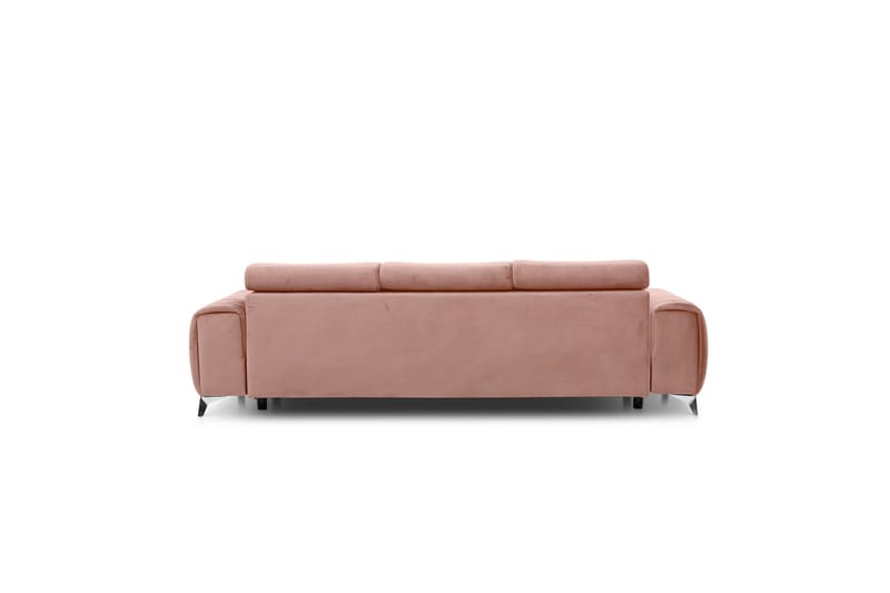 Sovesofa Laucha 3-seter - Rosa - Møbler - Sofaer - Sovesofaer - 3 seters sovesofa