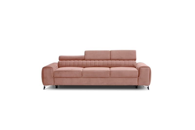 Sovesofa Laucha 3-seter - Rosa - Møbler - Sofaer - Sovesofaer - 3 seters sovesofa