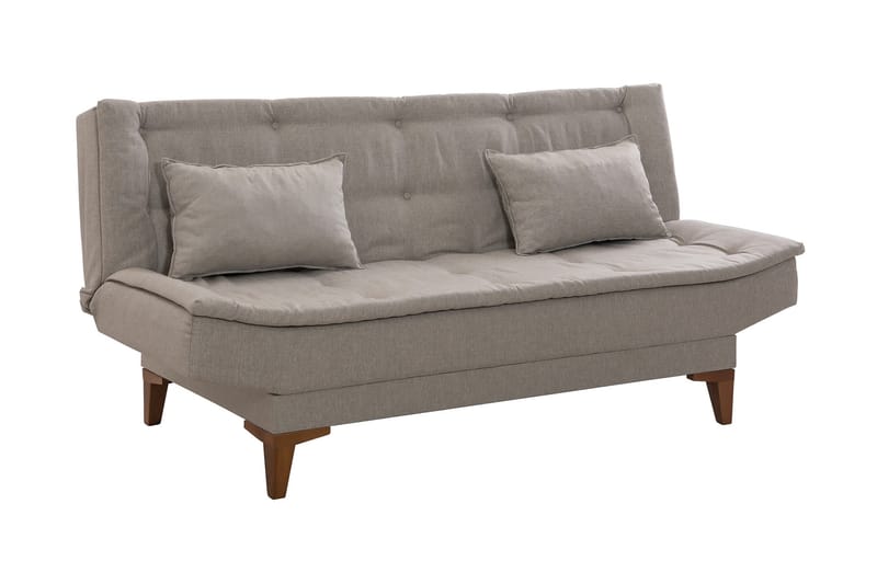 Sovesofa Longburn 3-seters 106x186 - Krem - Møbler - Sofaer - Sovesofaer - 3 seters sovesofa