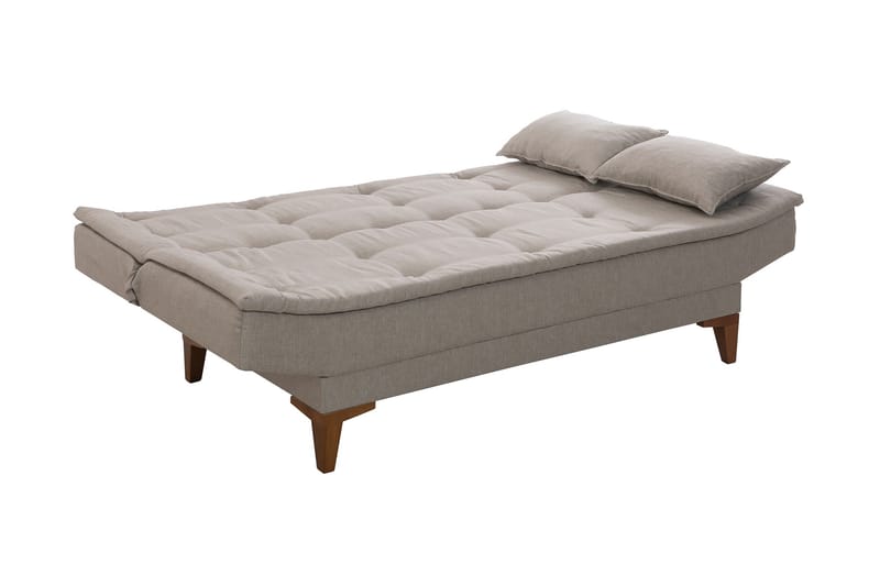 Sovesofa Longburn 3-seters 106x186 - Krem - Møbler - Sofaer - Sovesofaer - 3 seters sovesofa