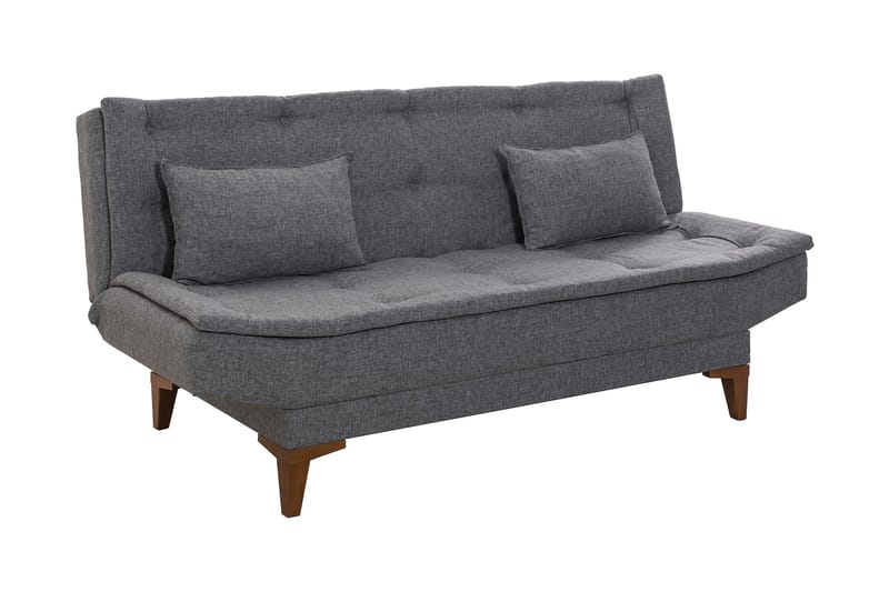 Sovesofa Longburn 3-seters 106x188 - Mørkegrå - Møbler - Sofaer - Sovesofaer - 3 seters sovesofa