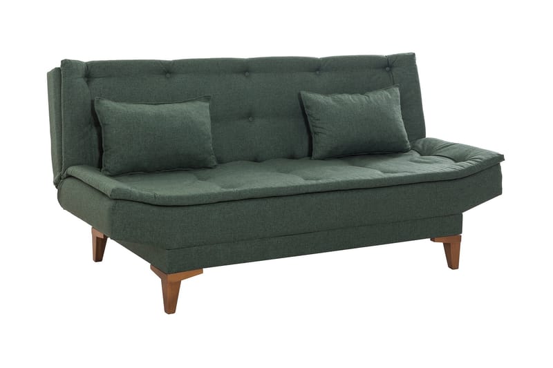 Sovesofa Longburn 3-seters 106x190 - Grønn - Møbler - Sofaer - Sovesofaer - 3 seters sovesofa