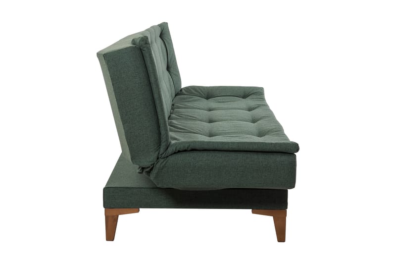 Sovesofa Longburn 3-seters 106x190 - Grønn - Møbler - Sofaer - Sovesofaer - 3 seters sovesofa