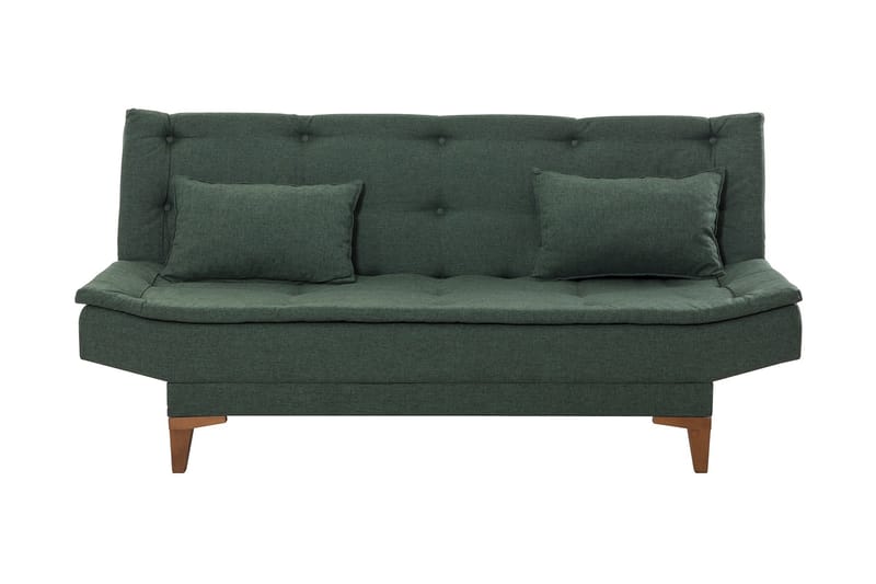 Sovesofa Longburn 3-seters 106x190 - Grønn - Møbler - Sofaer - Sovesofaer - 3 seters sovesofa