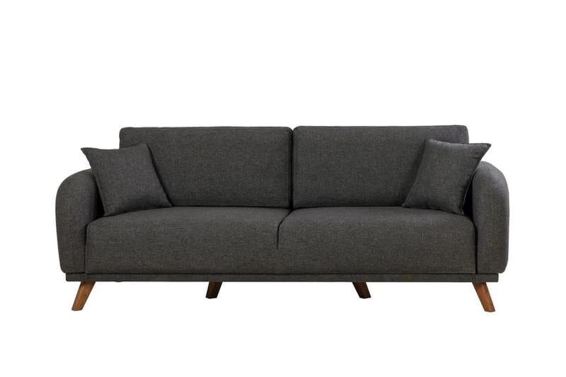 Sovesofa Malkiat - Antrasitt - Møbler - Sofaer - Sovesofaer - 3 seters sovesofa