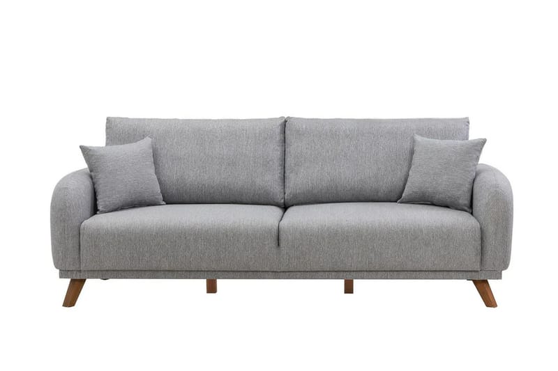 Sovesofa Malkiat - Grå - Møbler - Sofaer - Sovesofaer - 3 seters sovesofa