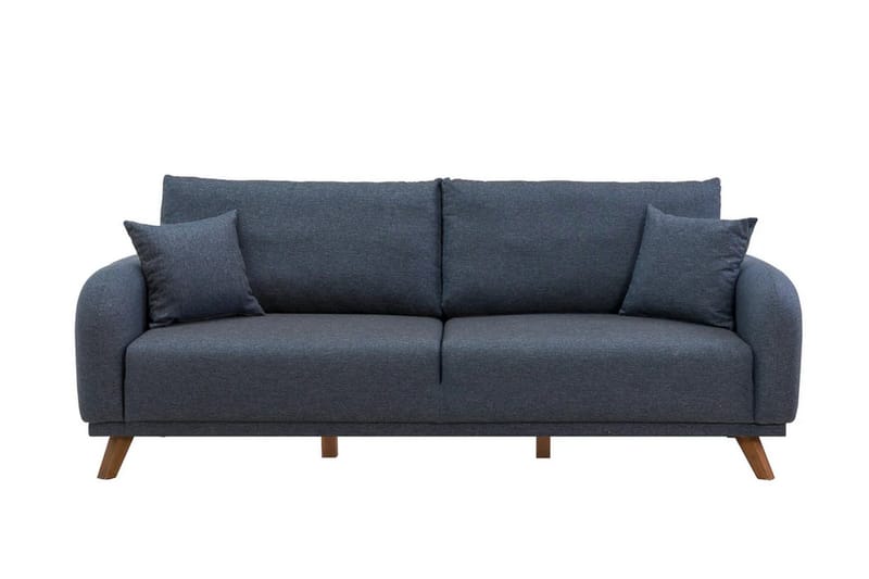 Sovesofa Malkiat - Mørkeblå - Møbler - Sofaer - Sovesofaer - 3 seters sovesofa