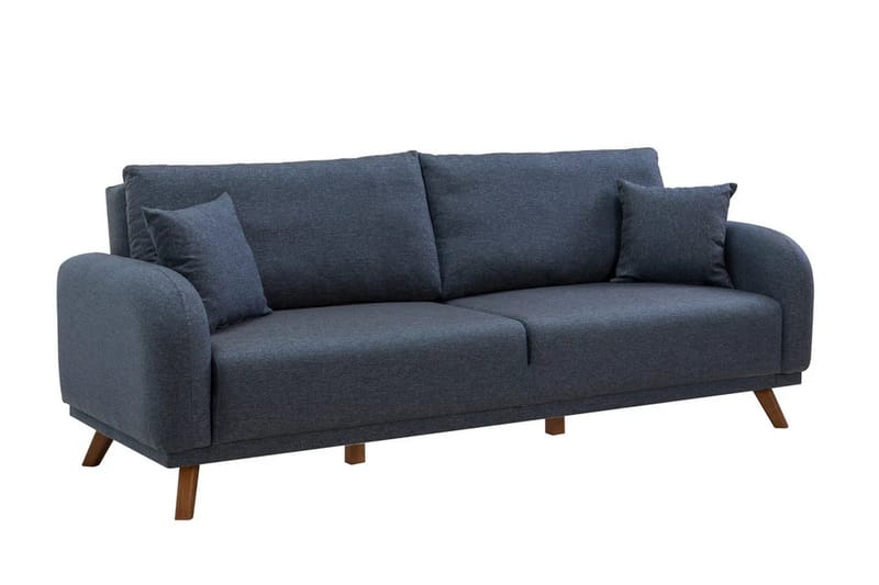 Sovesofa Malkiat - Mørkeblå - Møbler - Sofaer - Sovesofaer - 3 seters sovesofa