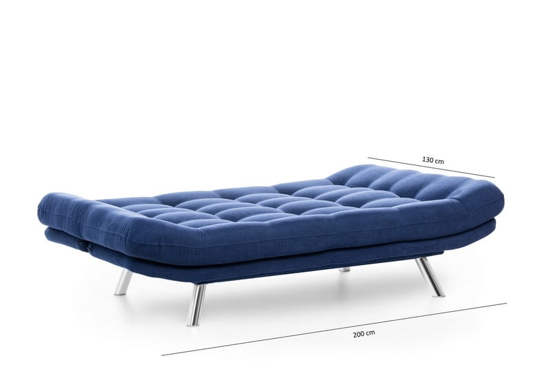 Sovesofa Mallie 3-seter - Marineblå - Møbler - Sofaer - Sovesofaer - 3 seters sovesofa