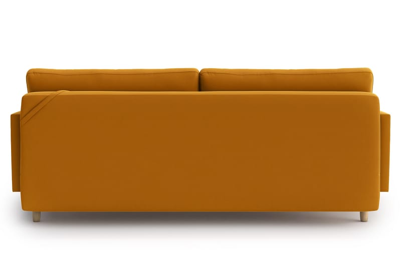 Sovesofa Minelle 3-seter - Gul - Møbler - Sofaer - Sovesofaer - 3 seters sovesofa