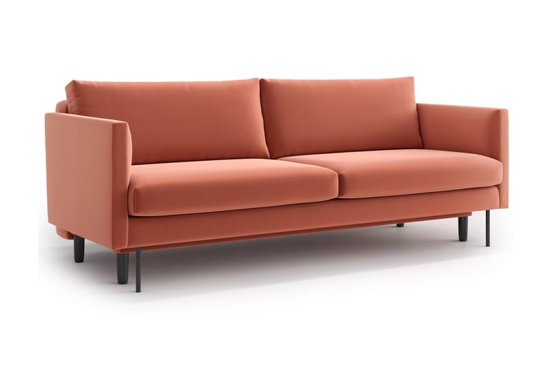 Sovesofa Nordquist 3-sits - Rosa - Møbler - Sofaer - Sovesofaer - 3 seters sovesofa