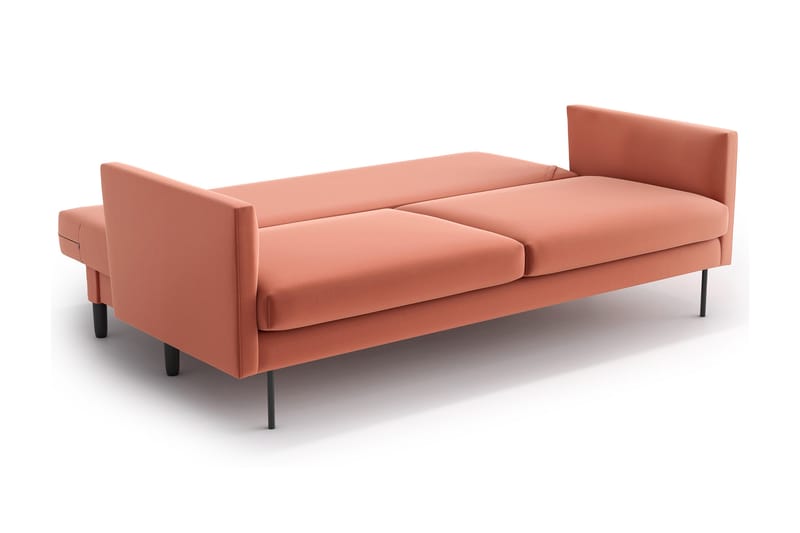 Sovesofa Nordquist 3-sits - Rosa - Møbler - Sofaer - Sovesofaer - 3 seters sovesofa