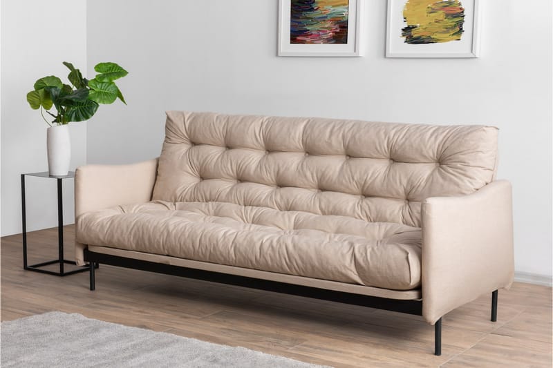 Sovesofa Renge - Cream - Møbler - Sofaer - Sovesofaer - 3 seters sovesofa