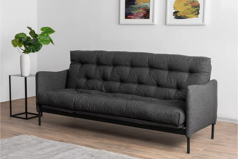 Sovesofa Renge - Mørkegrå - Møbler - Sofaer - Sovesofaer - 3 seters sovesofa