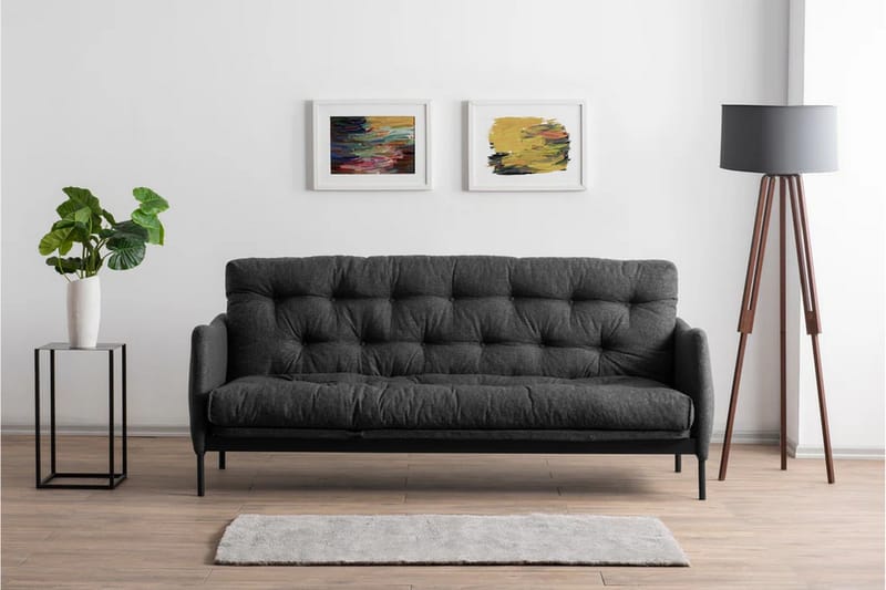 Sovesofa Renge - Mørkegrå - Møbler - Sofaer - Sovesofaer - 3 seters sovesofa