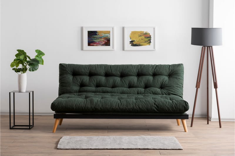 Sovesofa Saki - Green - Møbler - Sofaer - Sovesofaer - 3 seters sovesofa