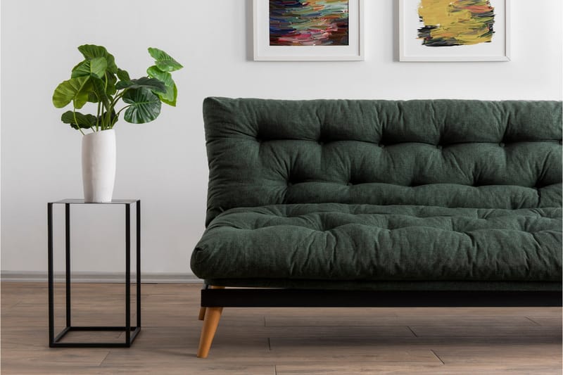 Sovesofa Saki - Green - Møbler - Sofaer - Sovesofaer - 3 seters sovesofa