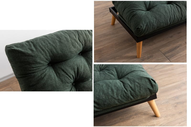 Sovesofa Saki - Green - Møbler - Sofaer - Sovesofaer - 3 seters sovesofa