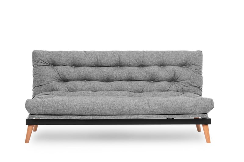 Sovesofa Saki - Lysegrå - Møbler - Sofaer - Sovesofaer - 3 seters sovesofa