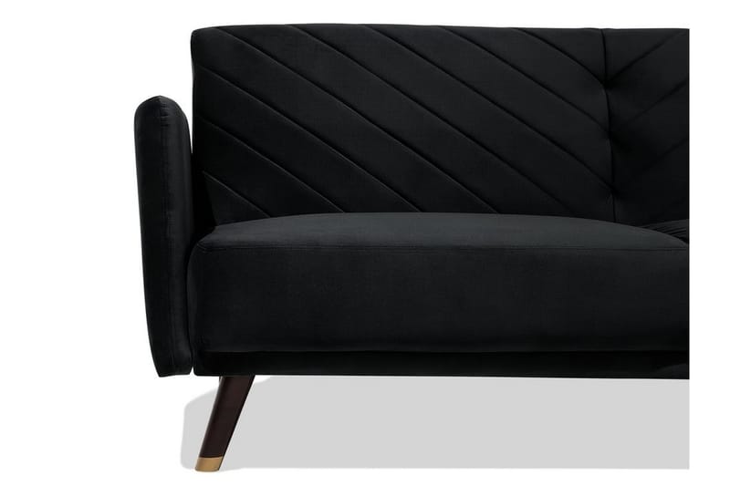 Sovesofa Senja 200 cm - Svart - Møbler - Sofaer - Sovesofaer - 3 seters sovesofa