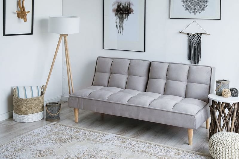 Sovesofa Siljan 177 cm - Grå - Møbler - Sofaer - Sovesofaer - 3 seters sovesofa