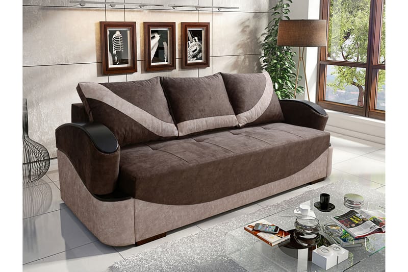 Sovesofa Turbo 200x96x90 cm - Møbler - Sofaer - Sovesofaer - 3 seters sovesofa