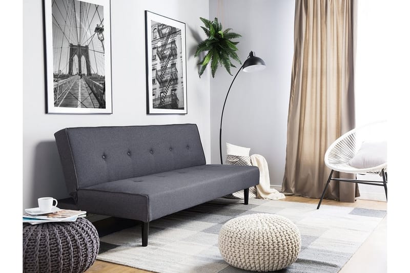 Sovesofa Visby 180 cm - Grå - Møbler - Sofaer - Sovesofaer - 3 seters sovesofa