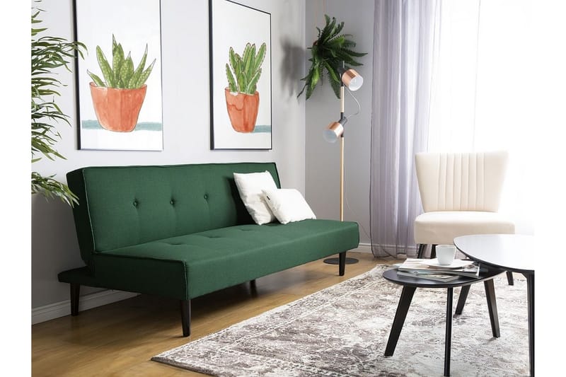 Sovesofa Visby 180 cm - Grønn - Møbler - Sofaer - Sovesofaer - 3 seters sovesofa