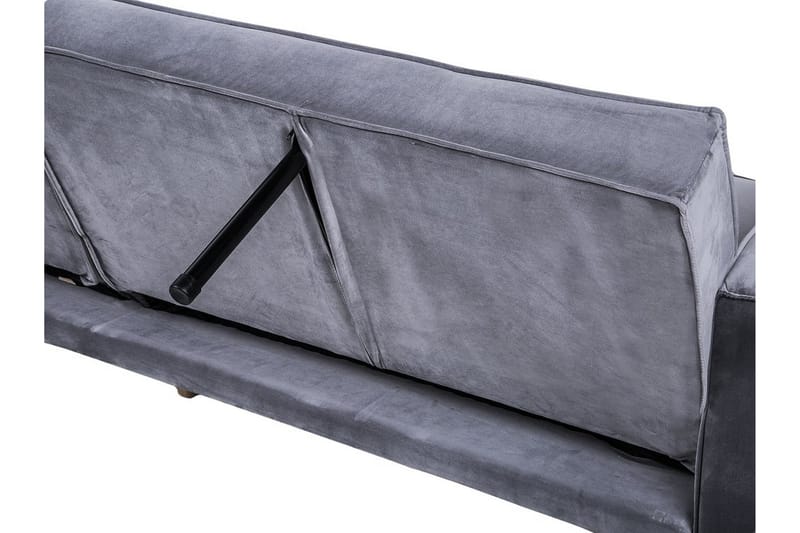 Sovesofa Visnes 218 Cm - Grå - Møbler - Sofaer - Sovesofaer - 3 seters sovesofa