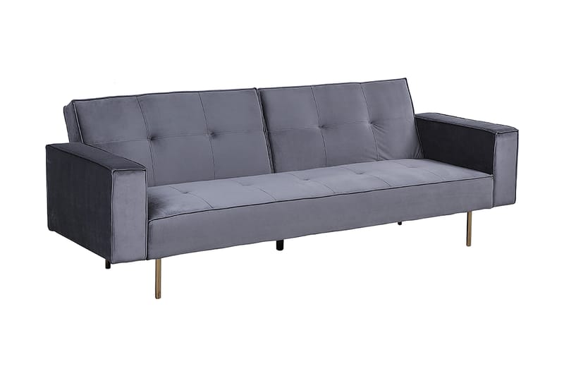 Sovesofa Visnes 218 Cm - Grå - Møbler - Sofaer - Sovesofaer - 3 seters sovesofa