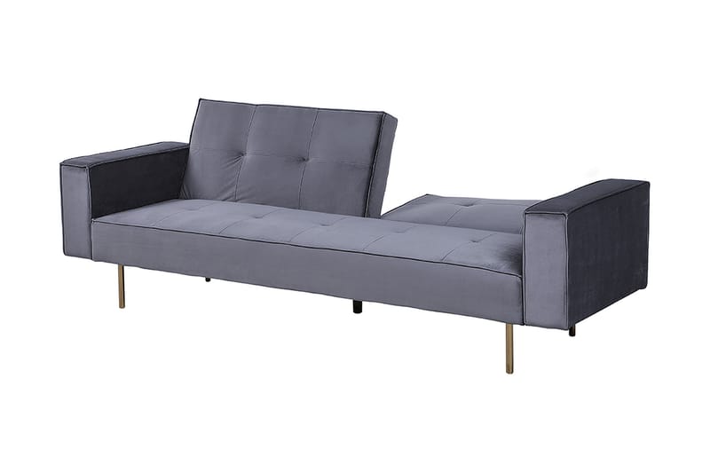 Sovesofa Visnes 218 Cm - Grå - Møbler - Sofaer - Sovesofaer - 3 seters sovesofa