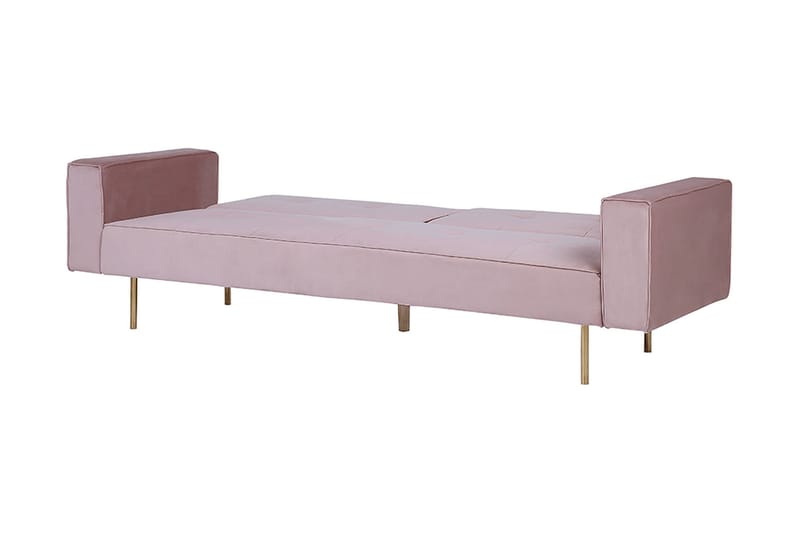 Sovesofa Visnes 218 cm - Rosa - Møbler - Sofaer - Sovesofaer - 3 seters sovesofa