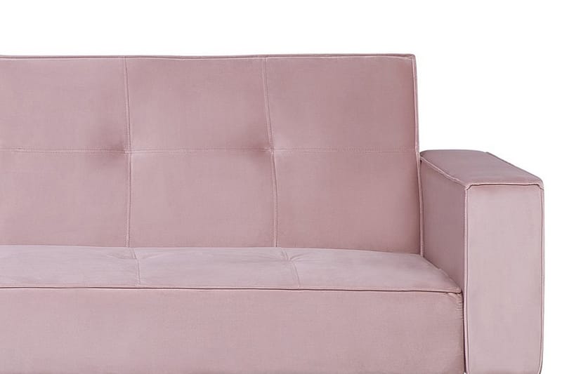 Sovesofa Visnes 218 cm - Rosa - Møbler - Sofaer - Sovesofaer - 3 seters sovesofa